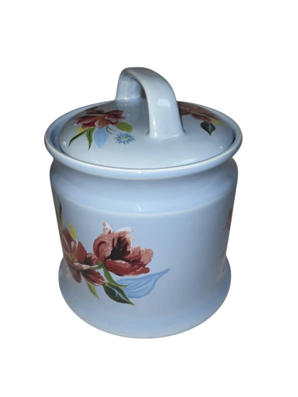 Pioneer Woman Fresh Garlic Keeper Floral Spring Bouquet Stoneware Cottagecore